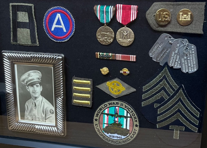 WWII medals and insignia of Joseph George Ray