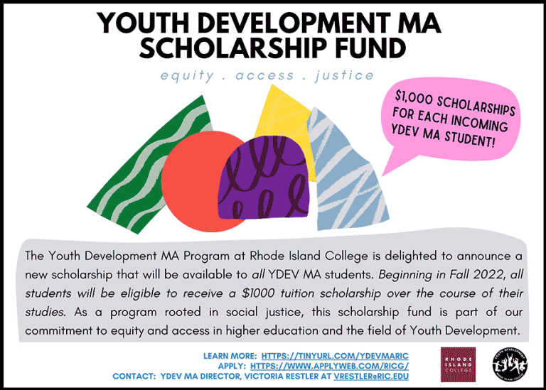 graphic for youth development scholarship fund