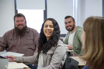 School Psychology students in class