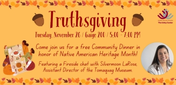 Truthsgiving promotional event banner