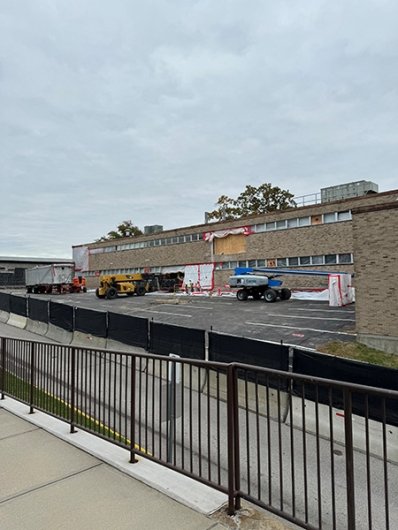 Clarke Science Demolition Front View 