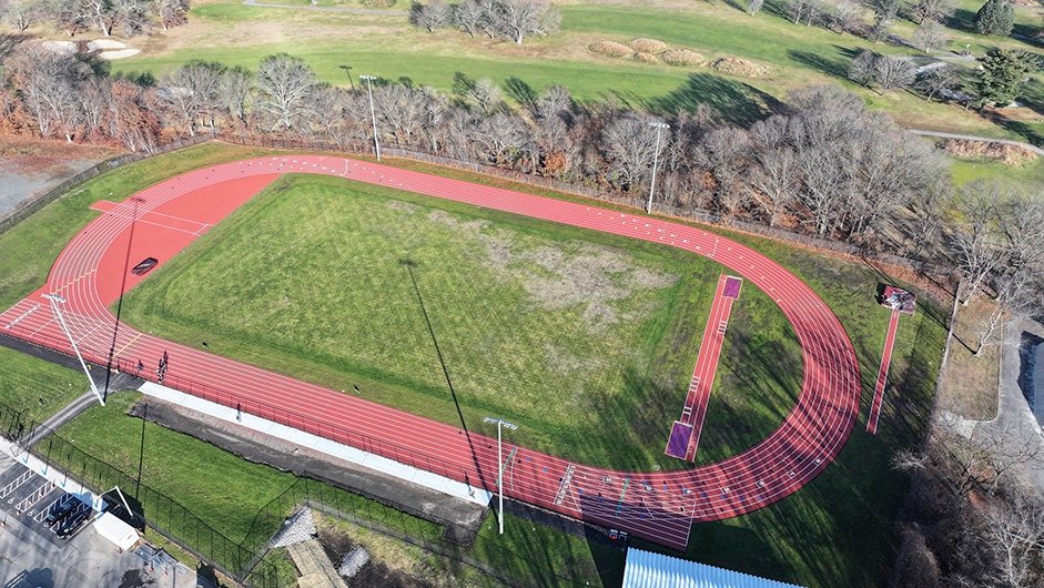 Aerial View of New Track