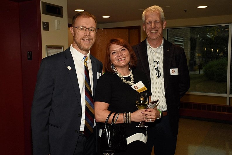 Alumni Honor Roll awardee Kellie Brownlow '98 with guests