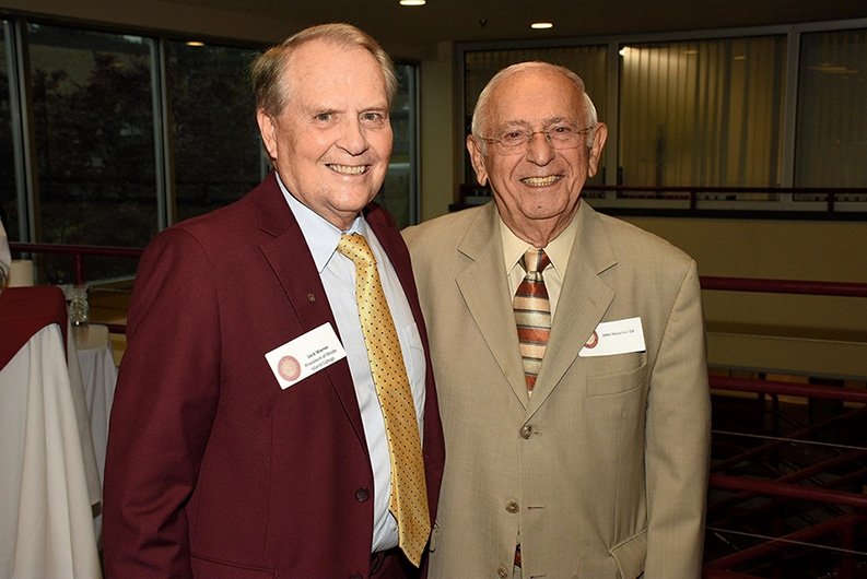 President Jack Warner and President Emeritus John Nazarian