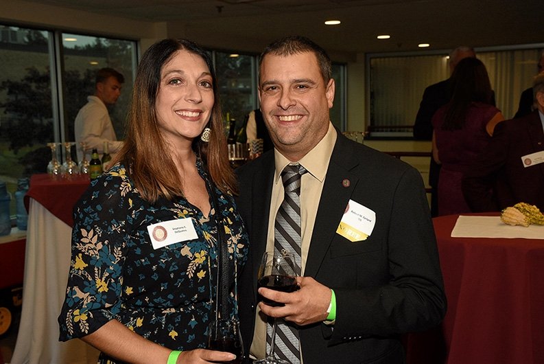 2024 Alumni Award recipient Robert Ferland with Stephanie DeQuattro