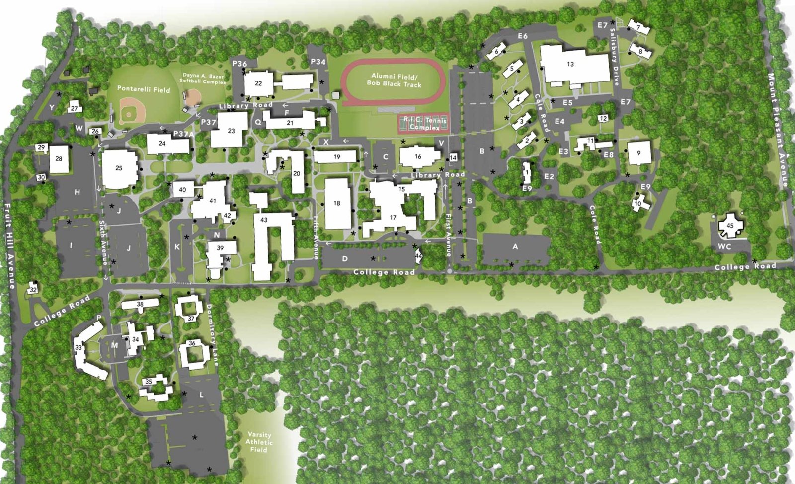 Campus Map | Rhode Island College