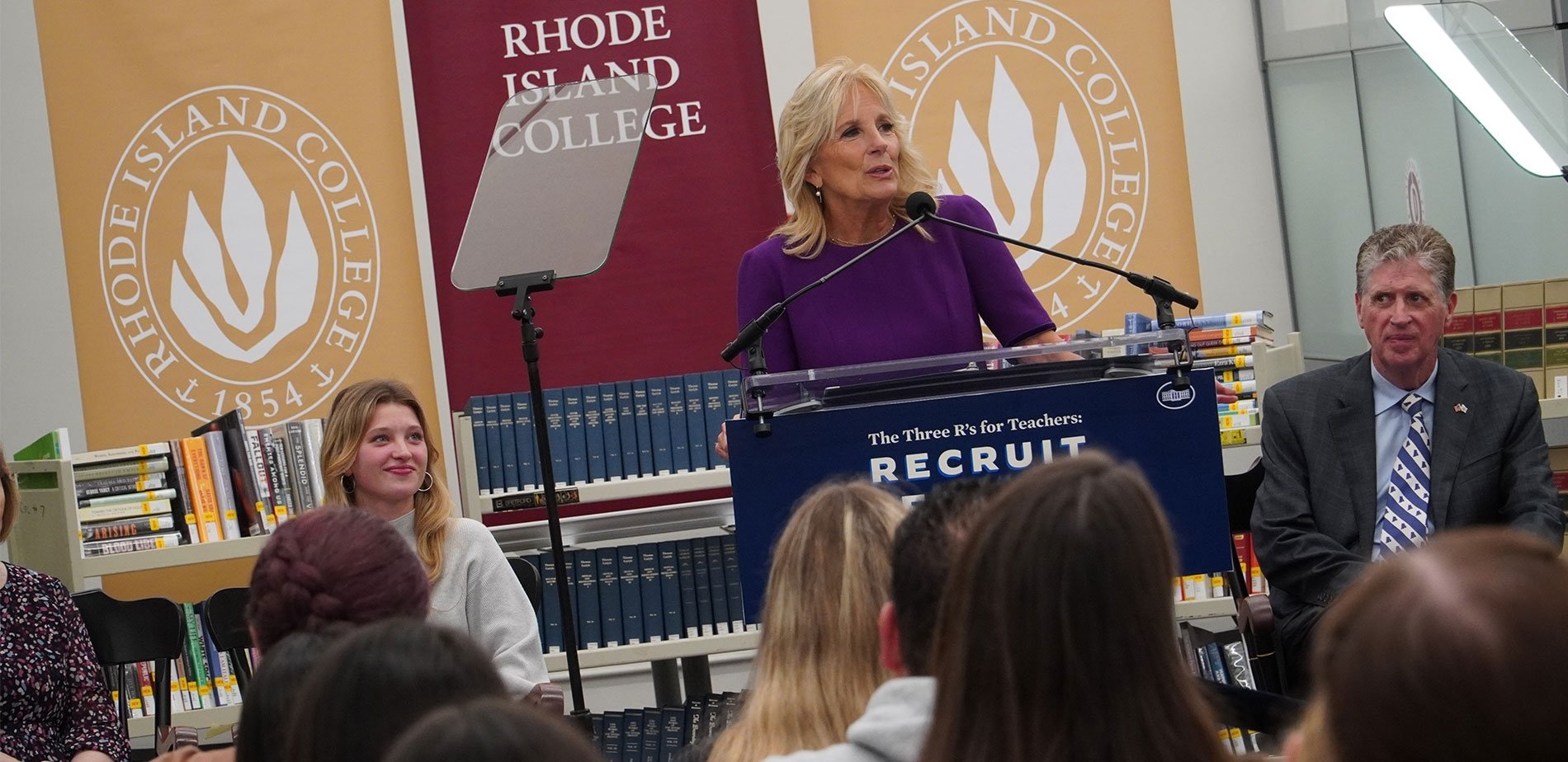 First Lady Jill Biden Speaks At Rhode Island College | Rhode Island College