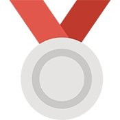 Platinum medal icon