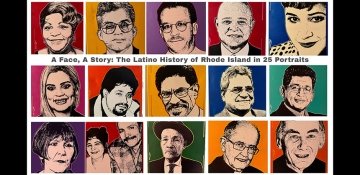 Portraits of many Latino pioneers