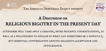 A Discussion on Religious Bigotry in the Present Day flyer