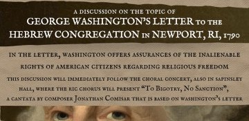 George Washington's Letter to the Hebrews event flyer