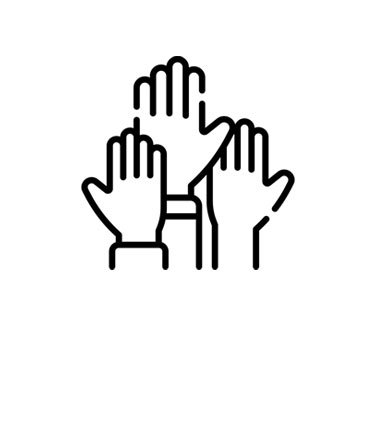 Raised hands icon