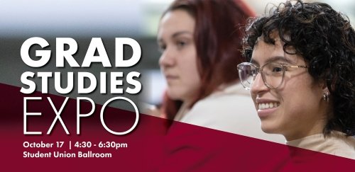 Grad Studies Expo promotional graphic