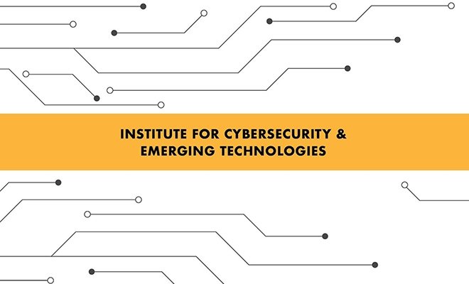 Institute for Cybersecurity & Emerging Technologies promotional graphic