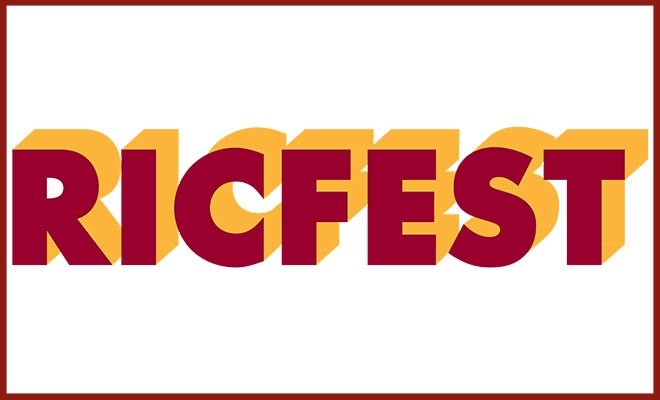 RICFest logo with maroon outline