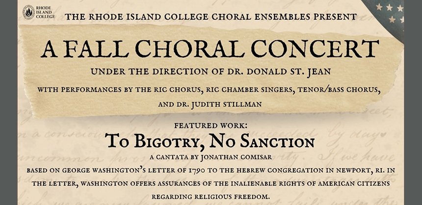 Fall Choral Concert flyer